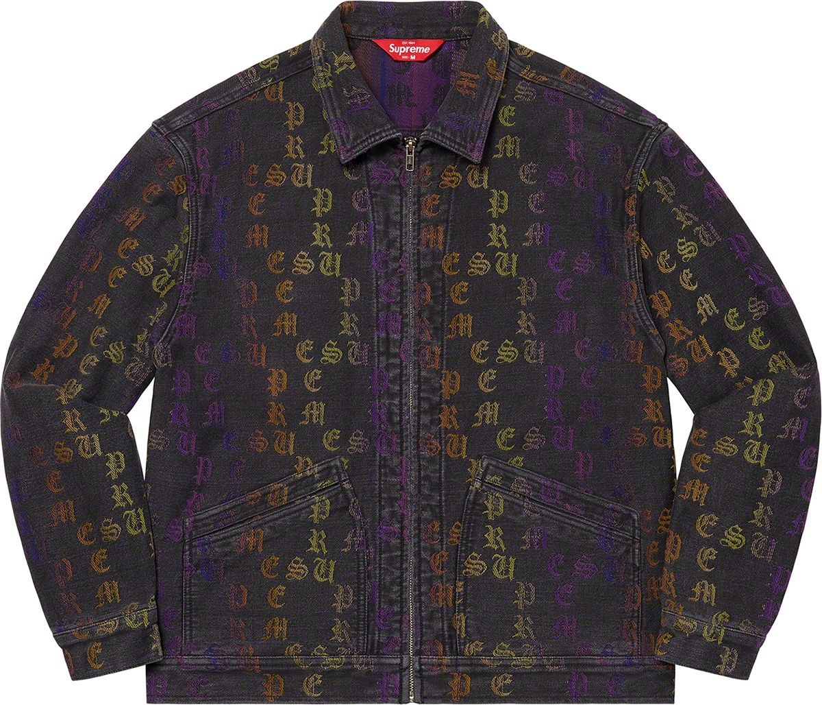 Gradient Jacquard Denim Work Jacket view 9